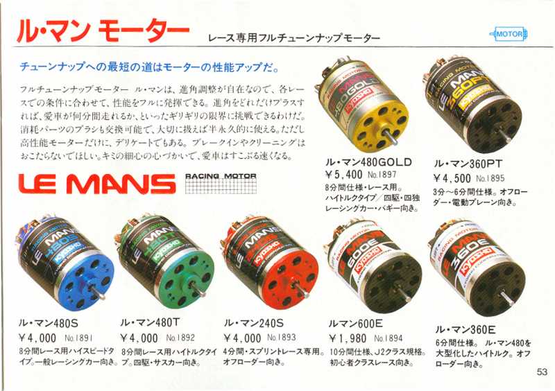 可愛すぎるフェミニンデザイン♪ 京商レーシングモーター ル・マン240S